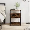 Image de vidaXL Table de chevet chêne fumé 40x42x55 cm bois d'ingénierie826077
