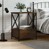 Image de vidaXL Table de chevet chÃªne marron 50x41x65 cm bois d'ingÃ©nierie