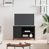 Image de vidaXL Meuble TV Noir 80x40x50 cm Bois d'ingénierie832768