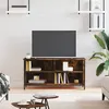 Image de vidaXL Meuble TV Chêne fumé 100x40x50 cm Bois d'ingénierie832775