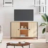 Image de vidaXL Meuble TV chêne sonoma 100x35x65 cm bois d'ingénierie832779