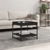 Image de vidaXL Table basse noir 49,5x49,5x45 cm bois d'ingénierie832808