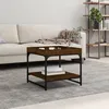 Image de vidaXL Table basse chÃªne marron 49,5x49,5x45 cm bois d'ingÃ©nierie