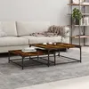 Image de vidaXL Tables basses gigognes 2 pcs chêne fumé bois d'ingénierie832820