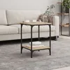 Image de vidaXL Table basse chÃªne sonoma 40x40x55 cm bois d'ingÃ©nierie