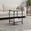Image de vidaXL Table basse sonoma gris 40x40x55 cm bois d'ingénierie832826