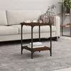 Image de vidaXL Table basse chêne marron 40x40x55 cm bois d'ingénierie832827
