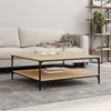 Image de vidaXL Table basse chêne sonoma 100x100x40 cm bois d'ingénierie832844