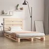 Image de vidaXL Cadre de lit 90x190 cm Bois de pin massif Simple