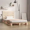 Image de vidaXL Cadre de lit 90x190 cm Bois de pin massif Simple