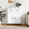 Image de vidaXL Buffet blanc 69,5x34x90 cm bois d'ingÃ©nierie