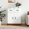 Image de vidaXL Buffet Blanc brillant 69,5x34x90 cm Bois d'ingénierie827990