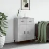 Image de vidaXL Buffet gris béton 69,5x34x90 cm bois d'ingénierie828000