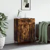 Image de vidaXL Buffet chêne fumé 69,5x34x90 cm bois d'ingénierie
