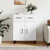 Image de vidaXL Buffet blanc 69,5x34x90 cm bois d'ingÃ©nierie