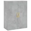 Image de vidaXL Armoire murale gris béton 69,5x34x90 cm