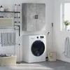 Image de vidaXL Armoire murale gris béton 69,5x34x90 cm