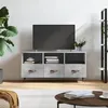 Image de vidaXL Meuble TV gris béton 102x36x50 cm bois d'ingénierie829008