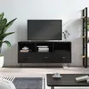 Image de vidaXL Meuble TV noir 102x36x50 cm bois d'ingénierie829029