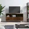 Image de vidaXL Meuble TV chêne marron 102x36x50 cm bois d'ingénierie829035