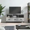 Image de vidaXL Meuble TV gris bÃ©ton 102x36x50 cm bois d'ingÃ©nierie