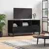 Image de vidaXL Meuble TV noir 102x36x50 cm bois d'ingénierie829061