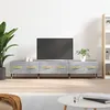 Image de vidaXL Meuble TV gris béton 150x36x30 cm bois d'ingénierie829136