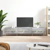 Image de vidaXL Meuble TV gris bÃ©ton 150x36x30 cm bois d'ingÃ©nierie
