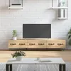 Image de vidaXL Meuble TV chêne sonoma 150x36x30 cm bois d'ingénierie