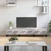 Image de vidaXL Meuble TV gris béton 150x36x30 cm bois d'ingénierie829176