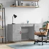 Image de vidaXL Bureau gris bÃ©ton 140x50x75 cm bois d'ingÃ©nierie