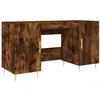 Image de Bureau chêne fumé 140x50x75 cm bois d'ingénierie