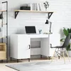 Image de vidaXL Bureau Blanc brillant 140x50x75 cm Bois d'ingénierie829550