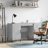 Image de vidaXL Bureau gris béton 140x50x75 cm bois d'ingénierie829560