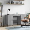Image de vidaXL Bureau sonoma gris 140x50x75 cm bois d'ingénierie829562