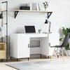 Image de vidaXL Vidaxl Bureau Blanc 140x50x75 Cm Bois D'ingénierie