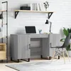 Image de vidaXL Bureau sonoma gris 140x50x75 cm bois d'ingénierie