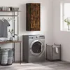 Image de vidaXL Armoire murale chêne fumé 34,5x34x90 cm bois d'ingénierie