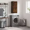 Image de Vidaxl Armoire Murale ChÃªne FumÃ© 34,5x34x90 Cm Bois D'ingÃ©nierie