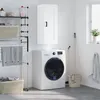 Image de vidaXL Armoire murale blanc 34,5x34x90 cm bois d'ingénierie