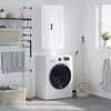 Image de vidaXL Armoire murale blanc 34,5x34x90 cm bois d'ingÃ©nierie