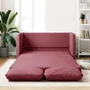 Image de vidaXL Canapé-lit 2 en 1 rouge bordeaux 112x174x55 cm tissu353967