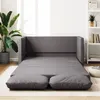 Image de vidaXL Canapé-lit 2 en 1 gris 112x174x55 cm similicuir353975