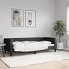 Image de vidaXL Lit de repos noir 80x200 cm tissu