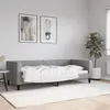 Image de vidaXL Lit de repos gris clair 90x200 cm Tissu