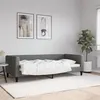 Image de vidaXL Lit de jour gris foncé 90x200 cm tissu