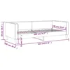 Image de vidaXL Lit de repos sans matelas gris foncÃ© 90x200 cm tissu