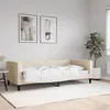 Image de vidaXL Lit de repos sans matelas crème 90x200 cm tissu