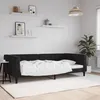 Image de vidaXL Lit de repos noir 100x200 cm velours