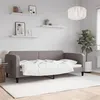 Image de vidaXL Lit de repos taupe 100x200 cm tissu